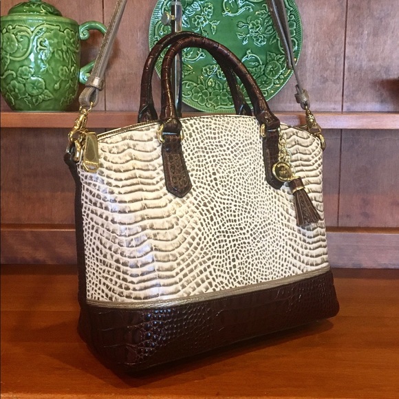 cream brahmin bag